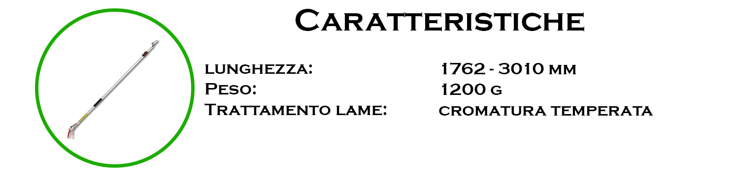 caratteristiche forbici da potatura telescopico 160zf3.0-5 ars