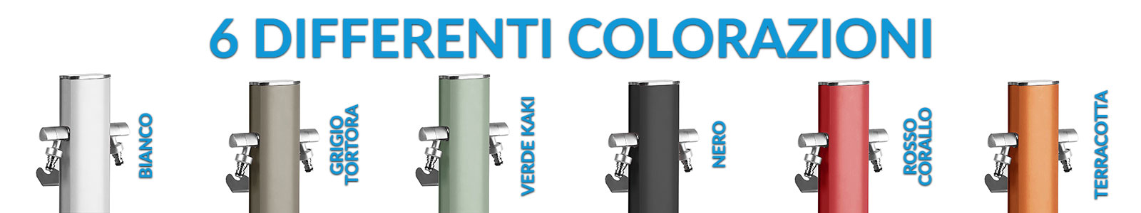 colorazioni colonnine acqua Totem Aquapoint