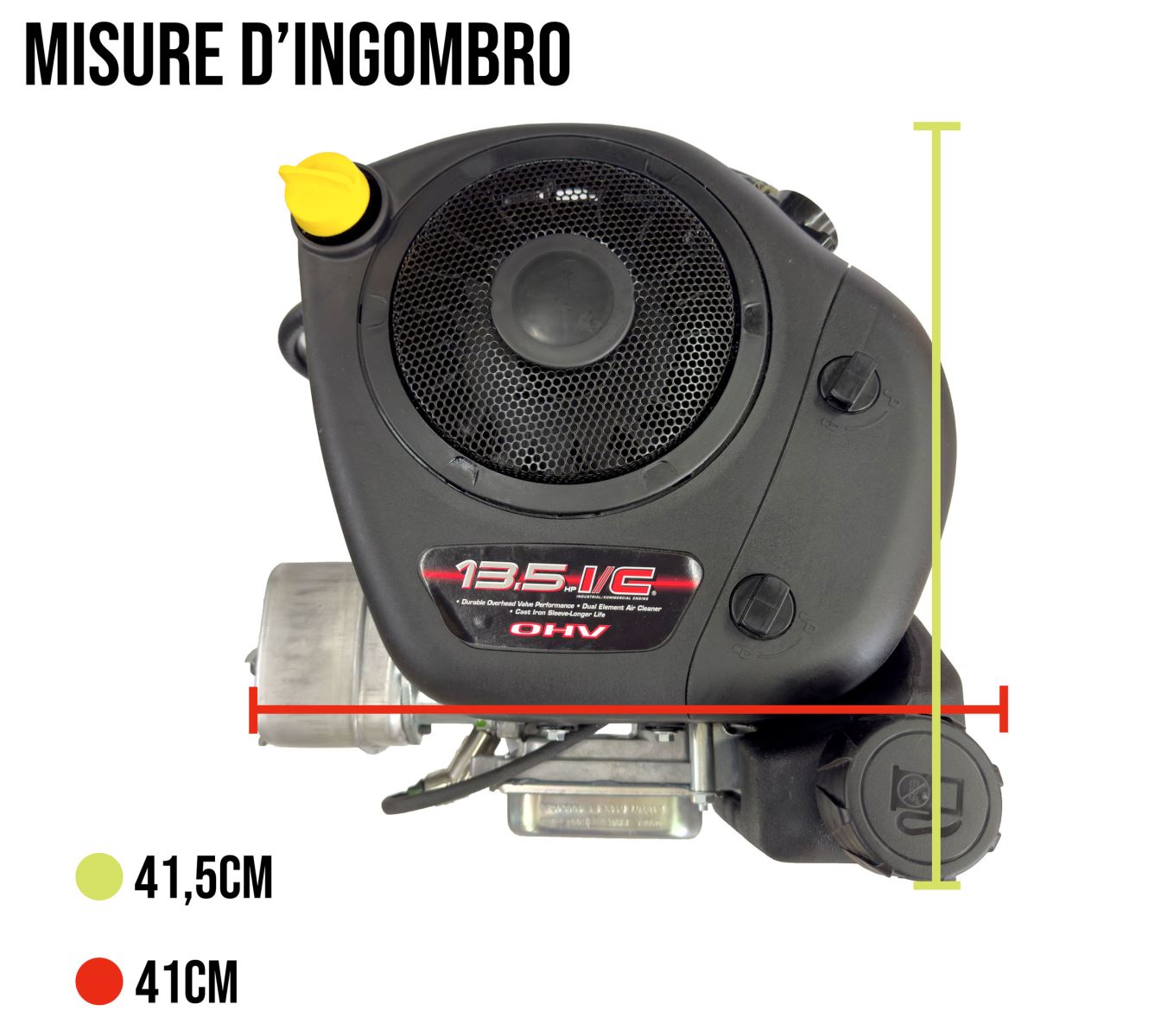 misure d'ingombro motore briggs&stratton