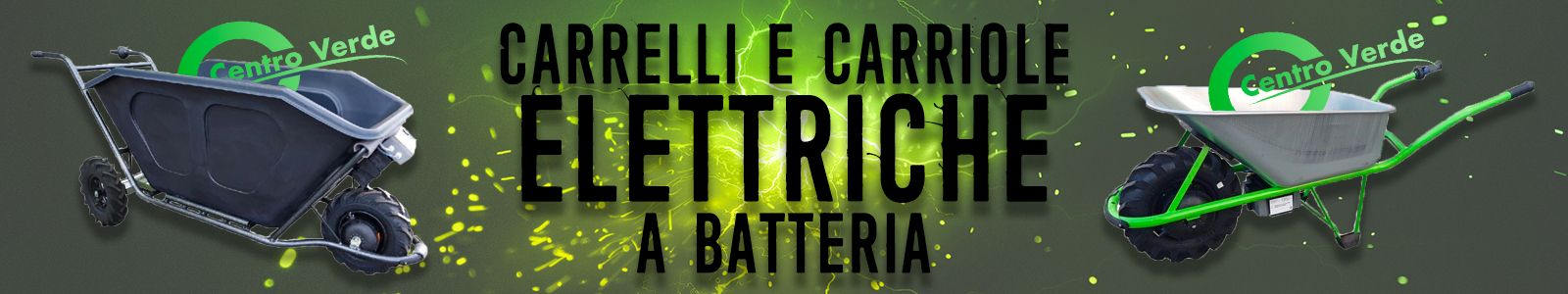 banner carriole e carrelli elettrici a batteria