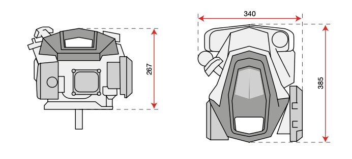 dimensione motore Emak k605