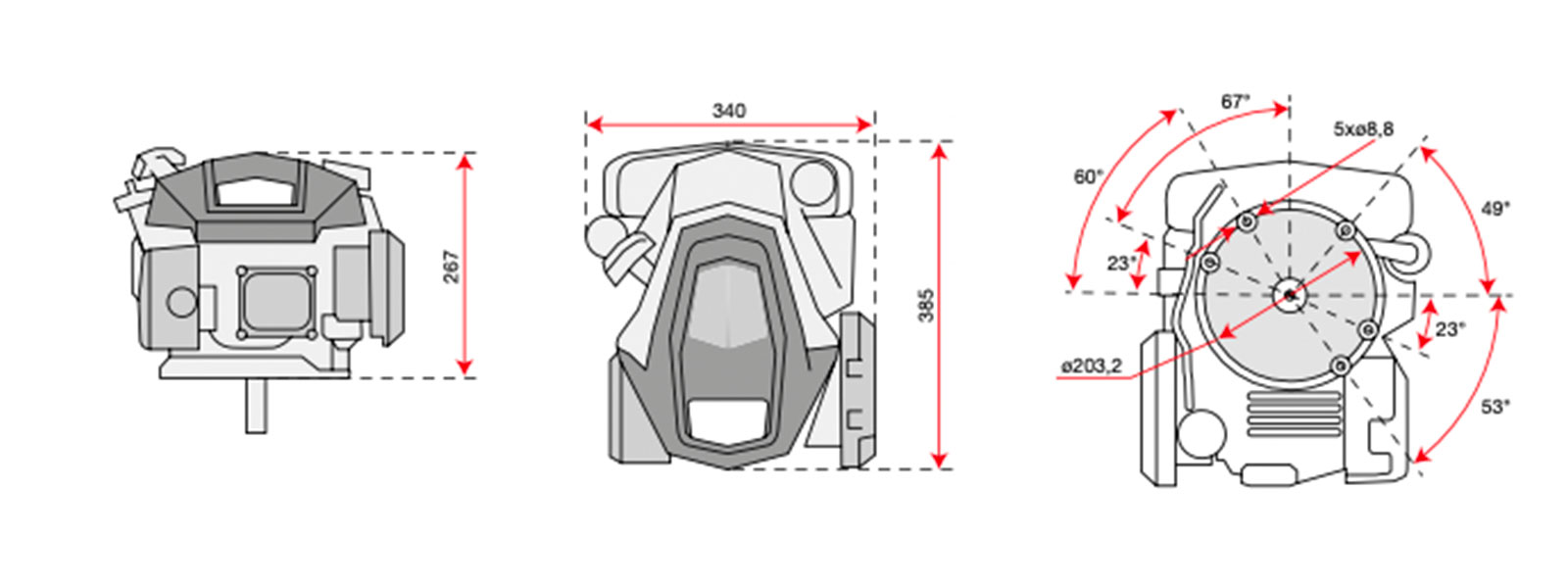 dimensione motore Emak k655i