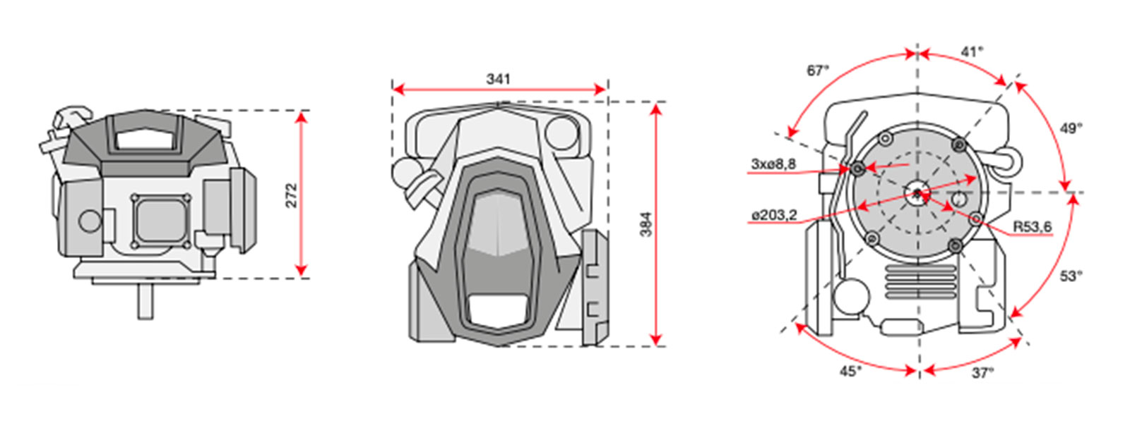 dimensione motore Emak k805