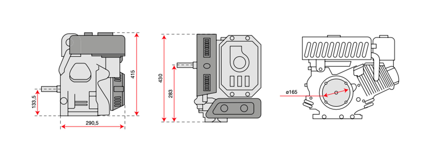 dimensioni motore emak k1100h