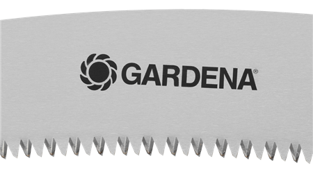 denti a tripla affilatura e lama curva segaccio da giardino gardena