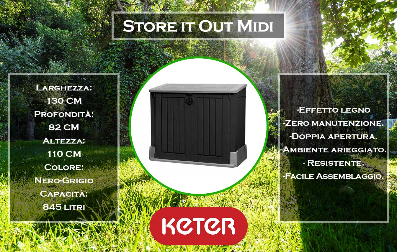 caratteristiche e dimensioni box store it out midi di keter