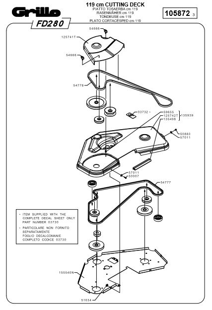 Cinghia Frizione Piatto per GRILLO FD-280 e FD-220