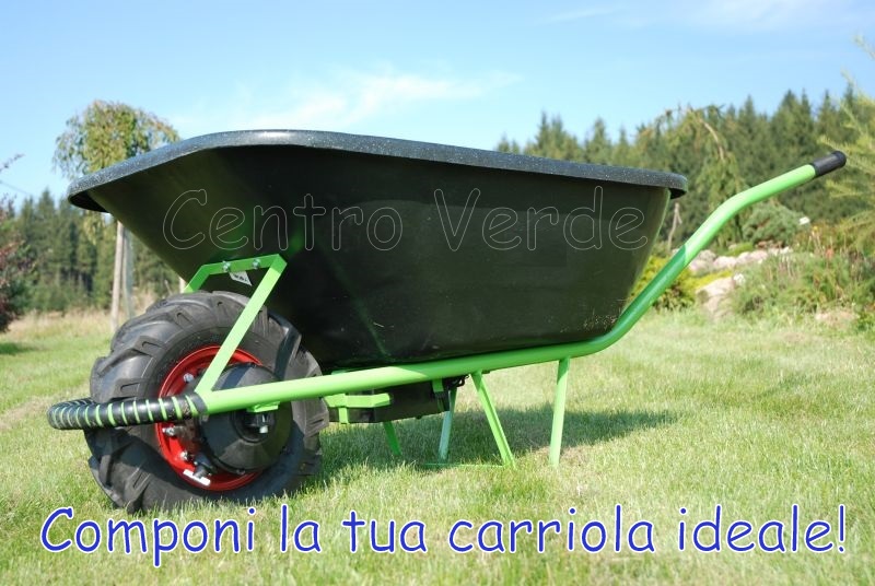 Carriola a batteria modello standard con vasca in plastica