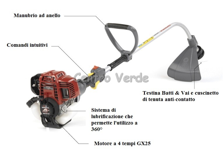 Decespugliatore Honda UMS425 E1 ad Asta Curva con Motore da 25 cc