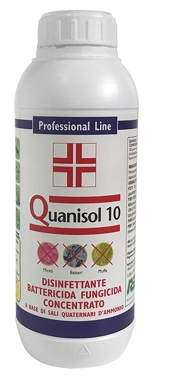 Flacone Quanisol 10 da 1 lt per Trattamenti di Sanificazione linea Zhalt