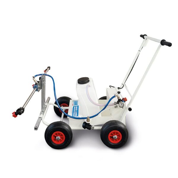 Carrello Irroratore a Batteria con Serbatoio da 25 L e 4 Ruote Pneumatiche