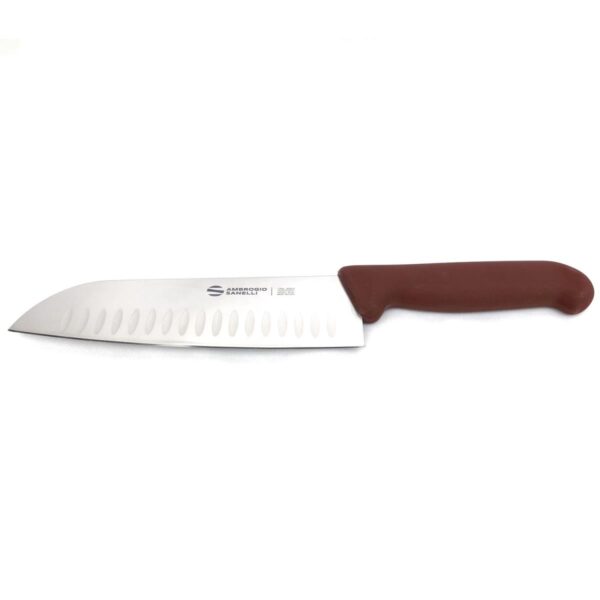 Coltello Cucina Santoku a lama alveolata 18 cm Ambrogio Sanelli