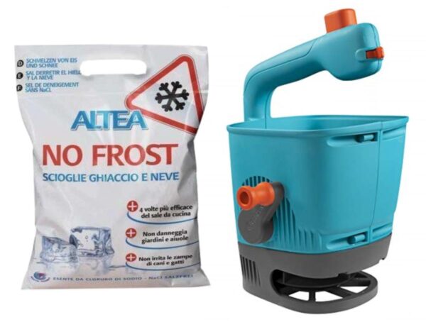 Kit sale antighiaccio No Frost ALTEA da 5 Kg?+?Spargisale Manuale M?Gardena