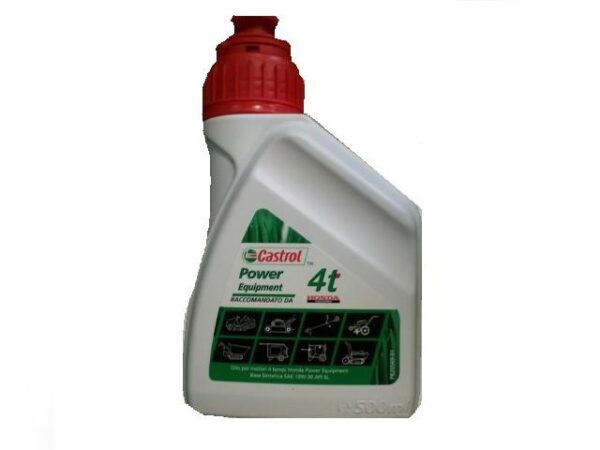 500 ml Olio 4T Castrol/Honda per Macchine da Giardinaggio con Motori Honda