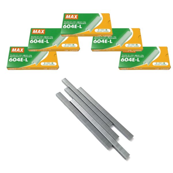 5 Confezioni di Punti metallici MXA 604E-L per Pinza legatrice MXM HTB e HTR Max