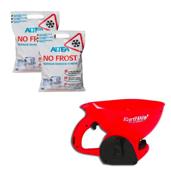 Kit Sale Antighiaccio No Frost Altea da 10 Kg + Spargisale Manuale 3400