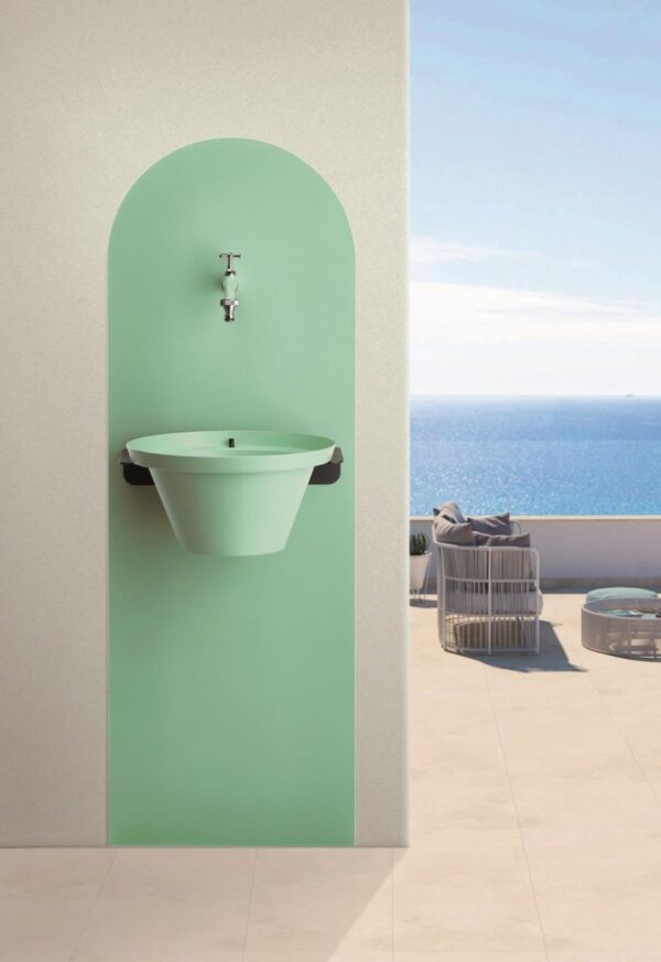 Colonnina Aquapoint Wall Fountain con Vaschetta di raccolta (4 COLORAZIONI) - immagine 3